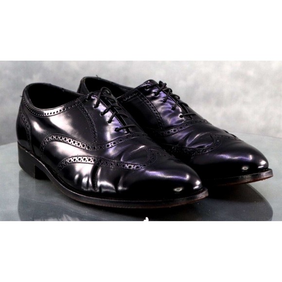 Florsheim Men\'s Wingtip Dress Shoes Size 9.5 D Leather Black main image 6